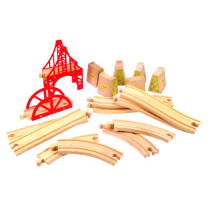 Wooden Train Track Bridge