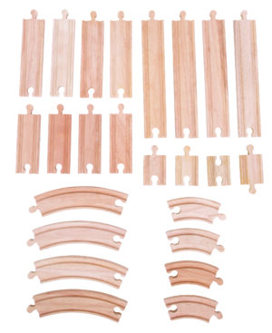 Wooden Train Track Curves &