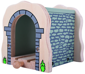 Wooden Train Tunnel