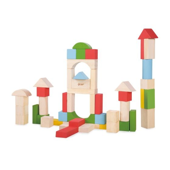 Classic Junior Wooden Blocks (50pcs)