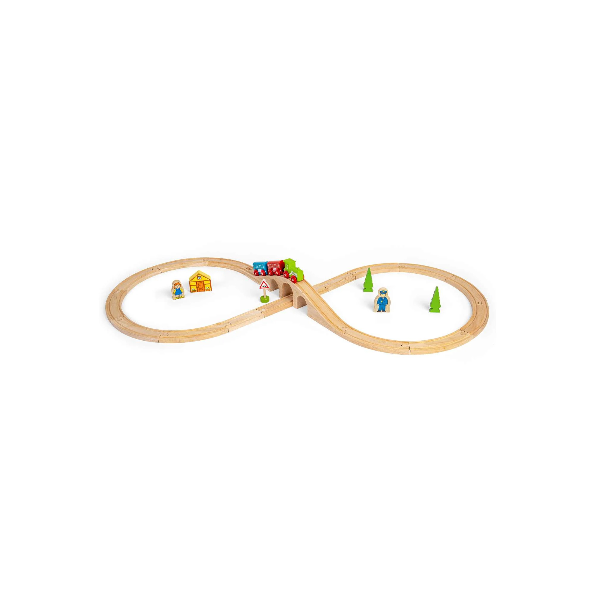 Wooden Figure Eight Train Set - Image 3