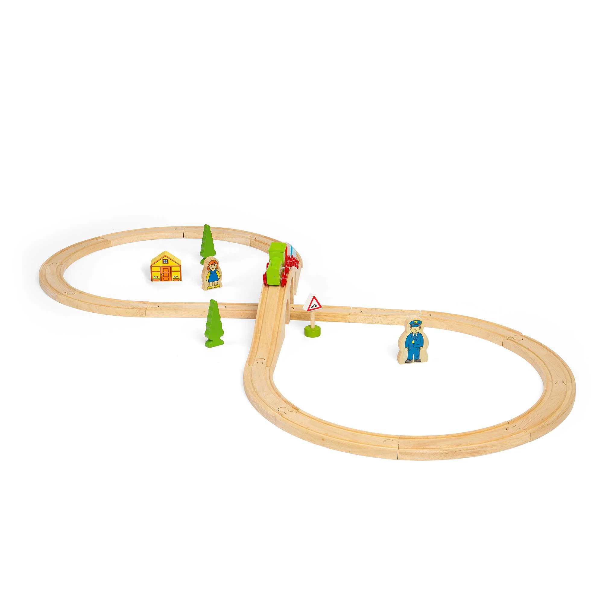 Wooden Figure Eight Train Set - Image 4