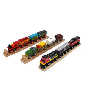 Wooden Train & Track Set (18pcs)