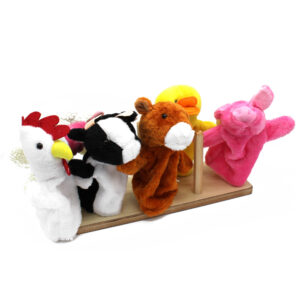 Puppet Stand and Puppets Set (7pcs)