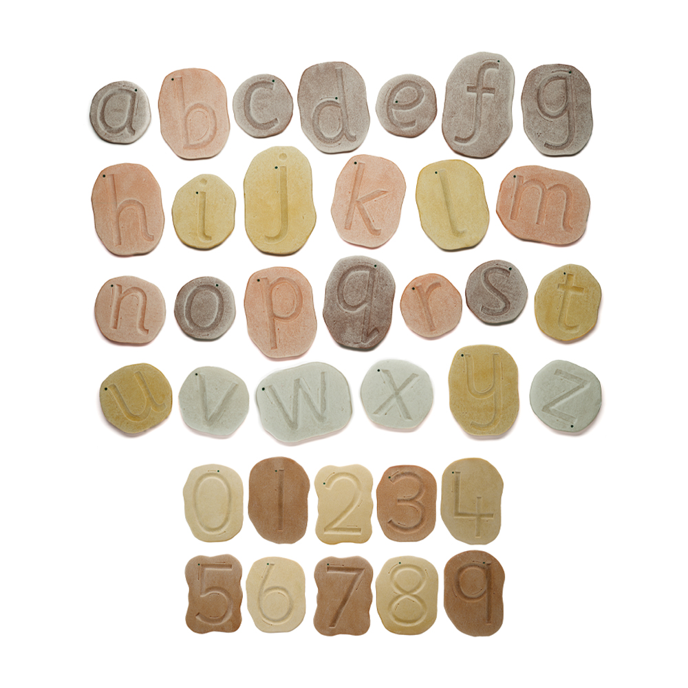 Feels-Write Early Learning Letters & Numbers Stones (36pcs)
