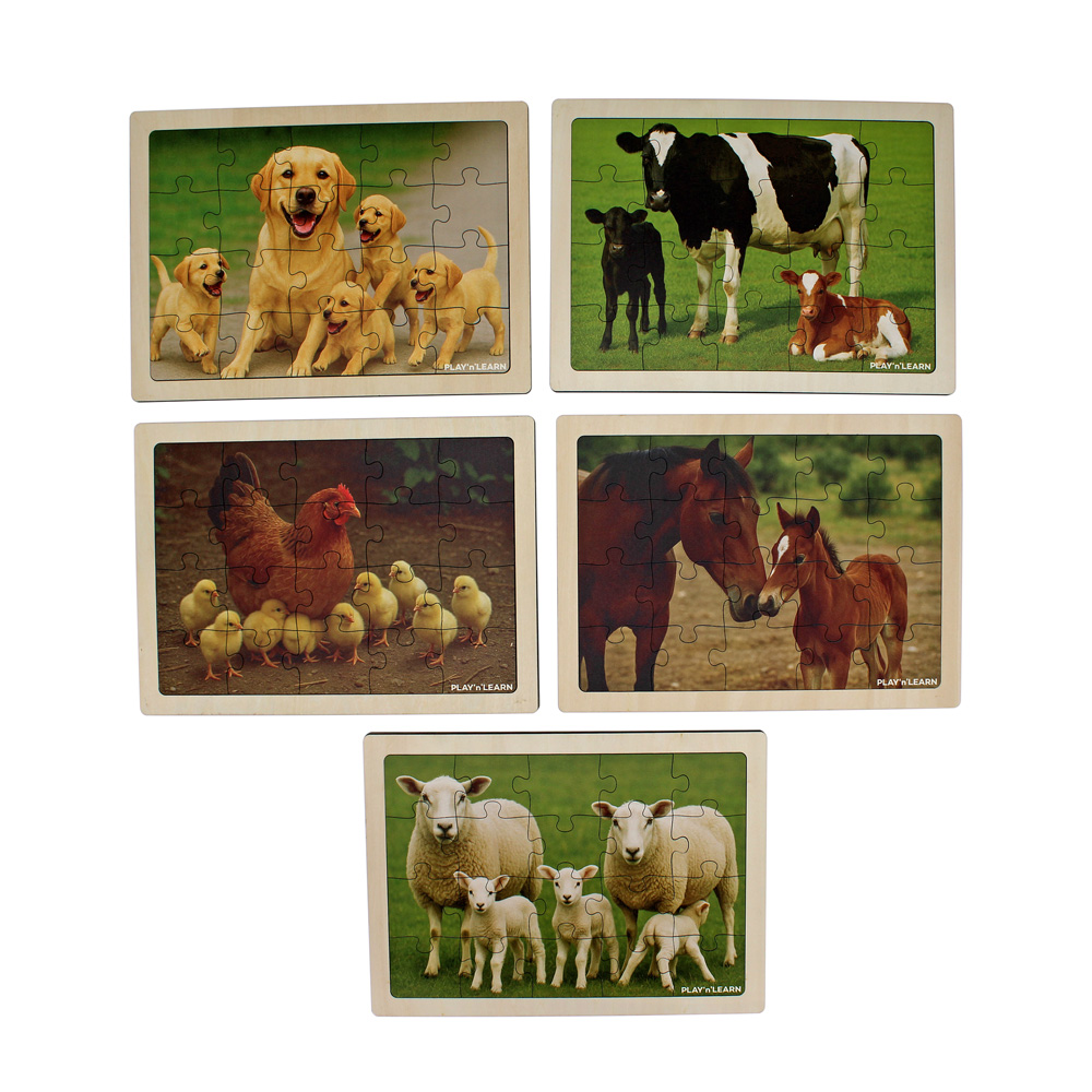 Mother & Babies Jigsaw Puzzle Set (5pcs)