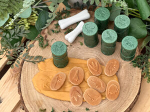 Dinosaur Stone Rollers & Stamp Set (14pcs)
