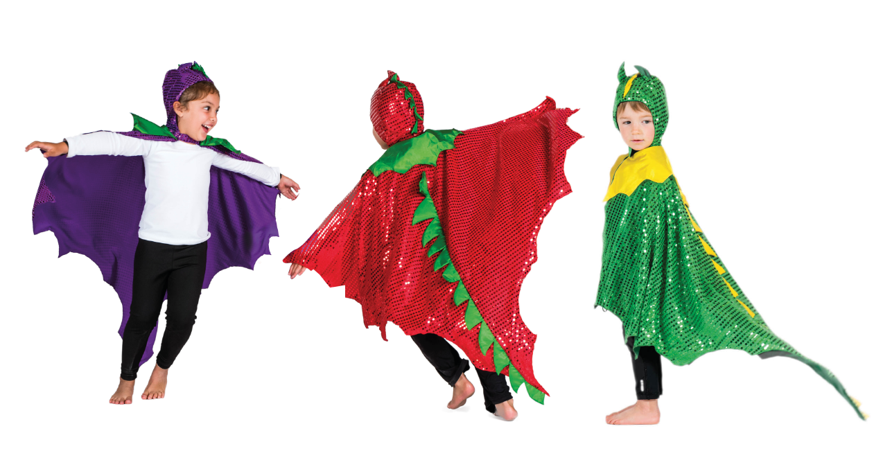 Dragon Cape Dress Up Set (3pcs)