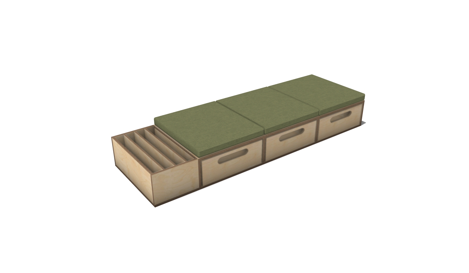 Bench Seat with Book Storage - Image 2