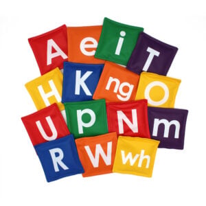 Te Reo Alphabet Bean Bags Set Preschool, ECE, Kindergarten