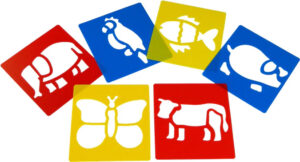 Stencils and Painting Accessories for Preschoolers, ECE