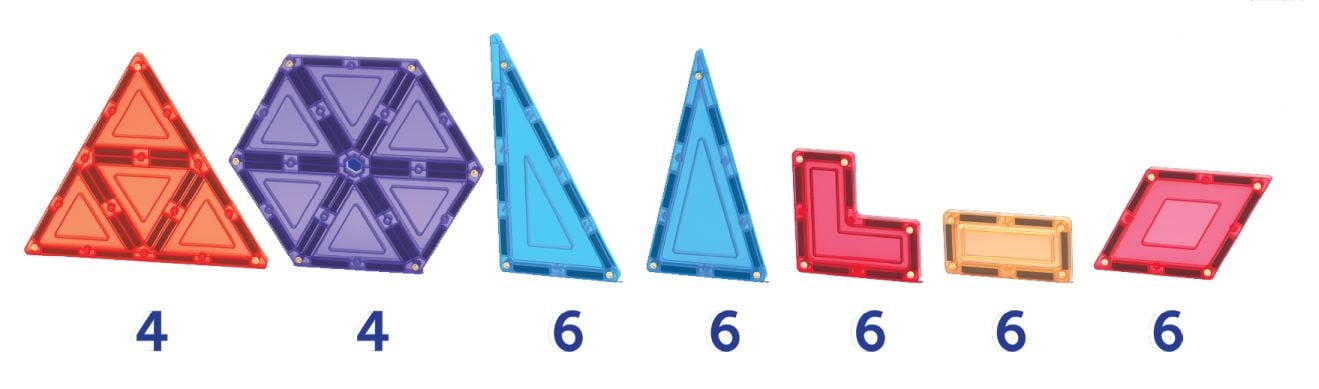 Magnetic Geometric Building Tiles (38pcs) - Image 2