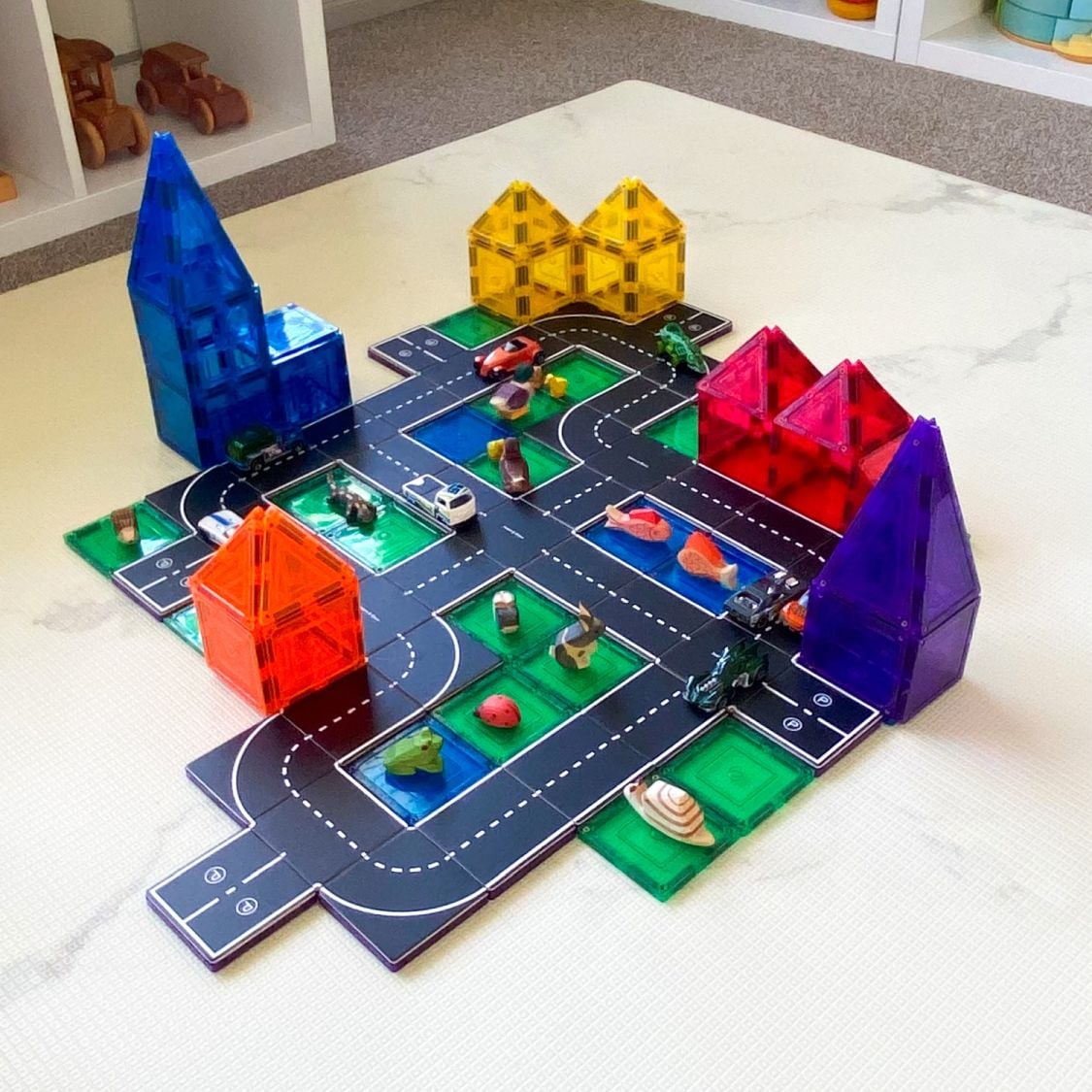 Magnetic Road Tile Toppers (40pcs)