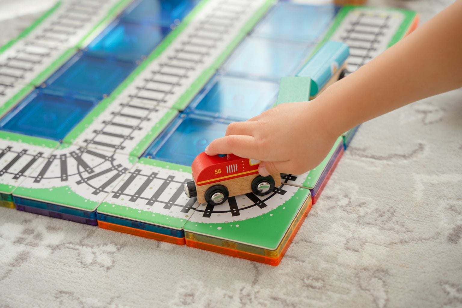 Magnetic Train Tile Toppers (36pcs) - Image 2