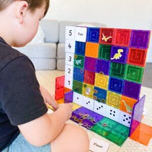 Magnetic Numbers Tile Toppers (40pcs)