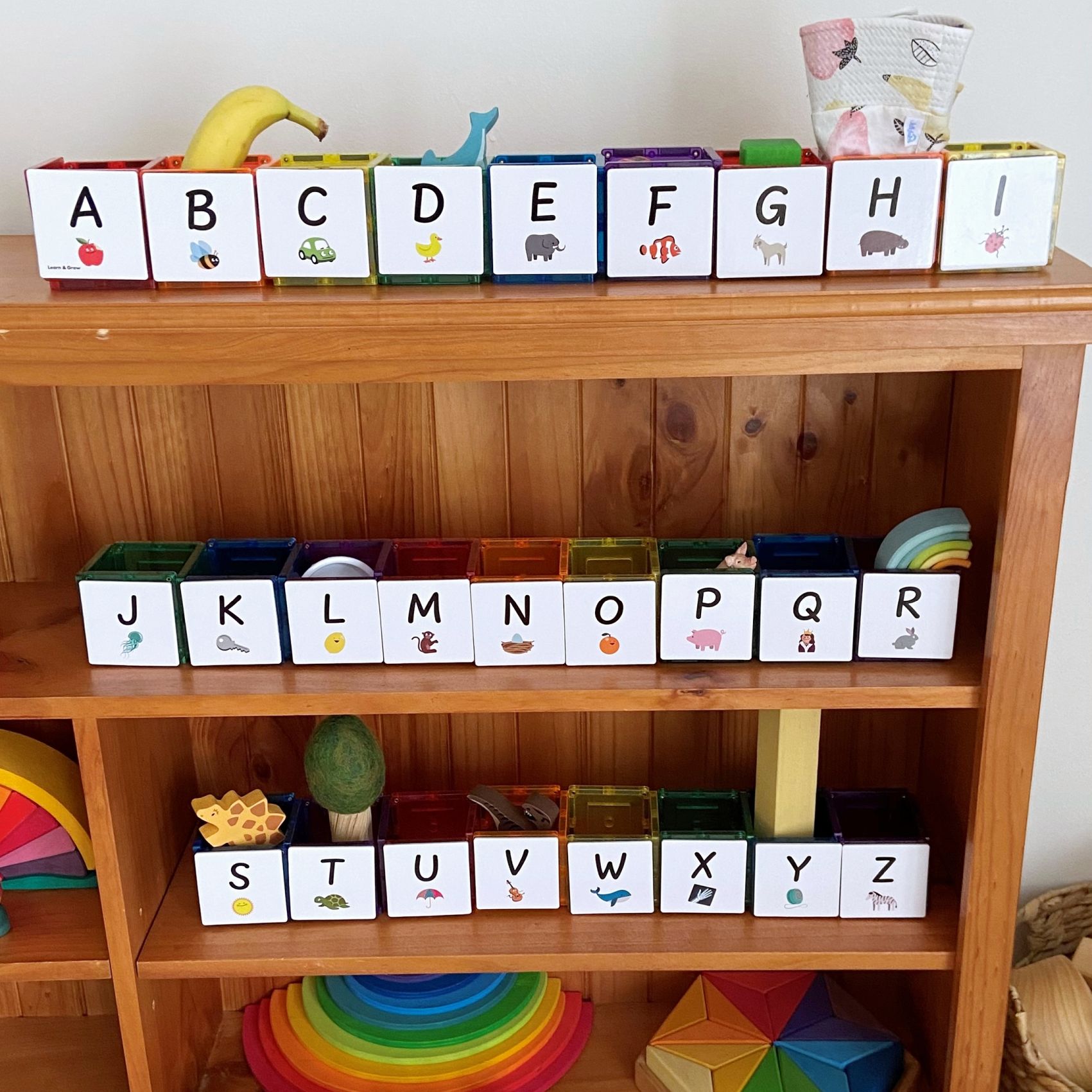 Magnetic Uppercase Letters Tiles (40pcs) - Image 2