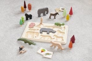 Safari Animal Layer Puzzle Board (12pcs)