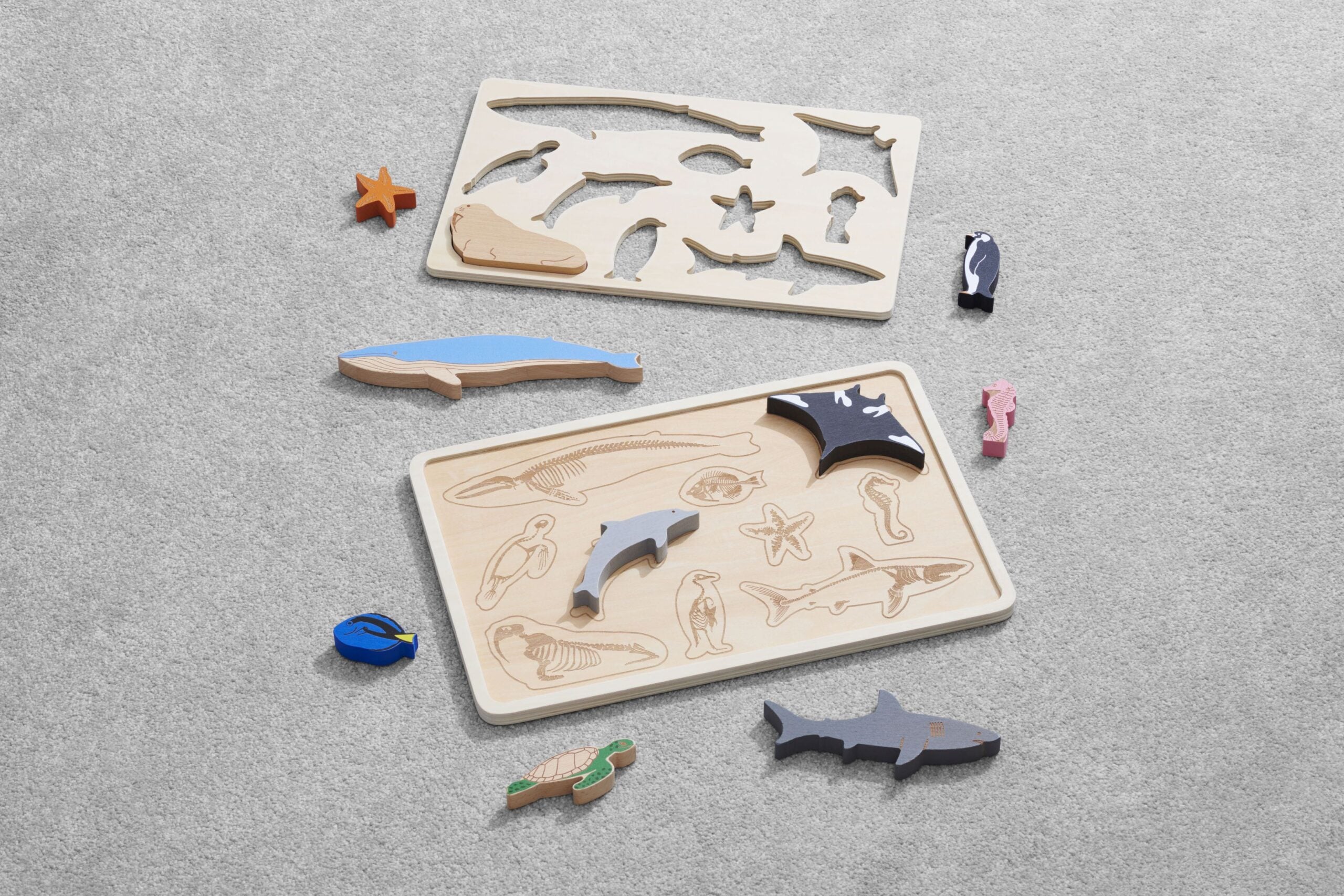 Ocean Animal Layer Puzzle Board (12pcs) - Image 3