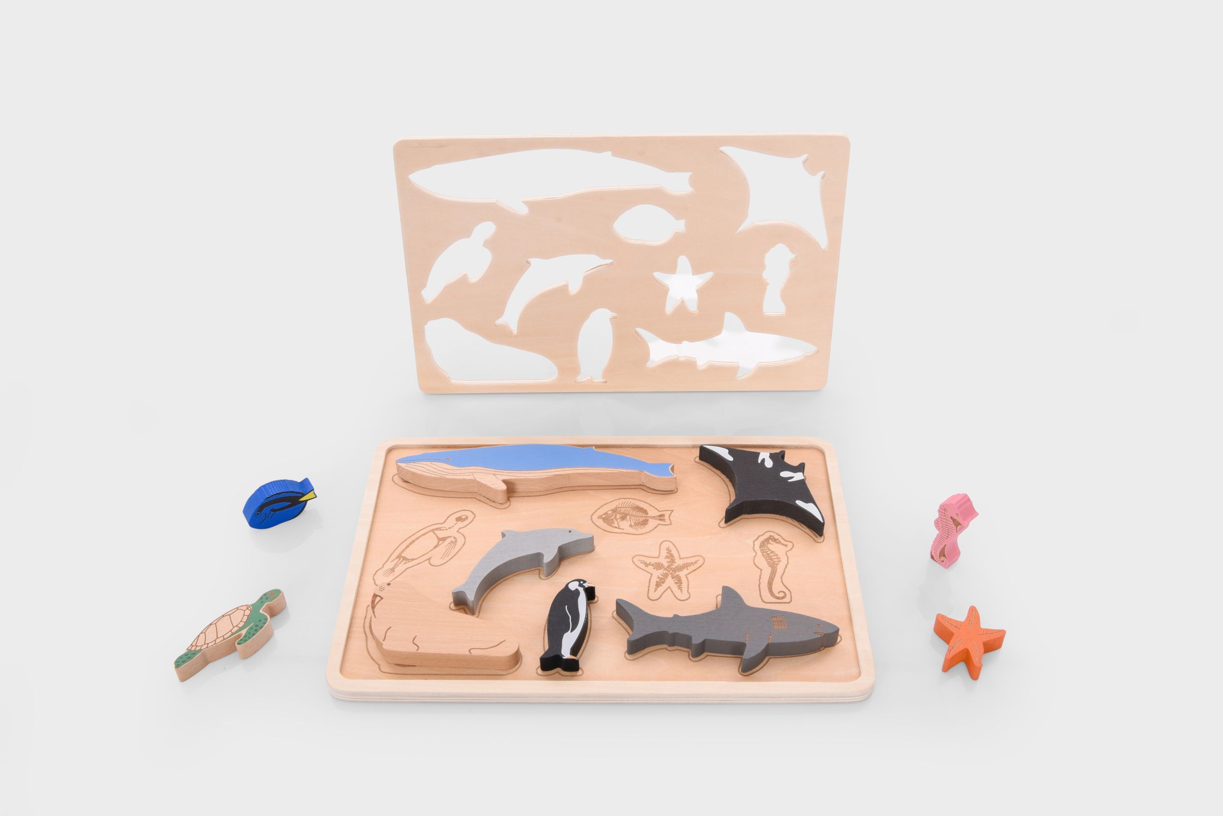 Ocean Animal Layer Puzzle Board (12pcs) - Image 5