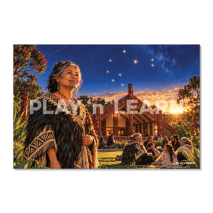 Symbolic Matariki Star Wall Panel