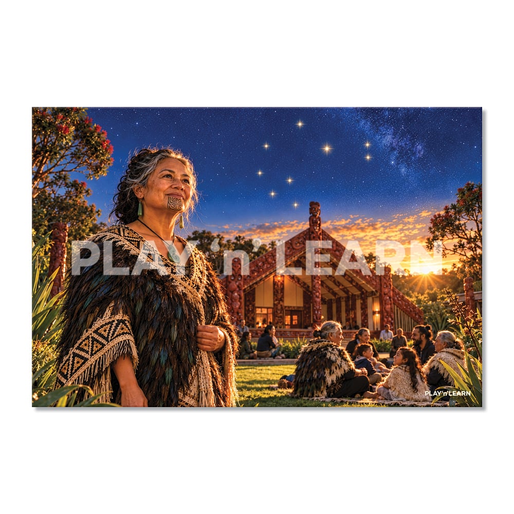 Symbolic Matariki Star Wall Panel