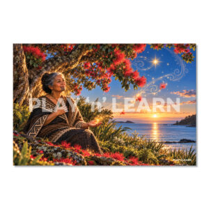 Symbolic Pohutukawa Star Wall Panel