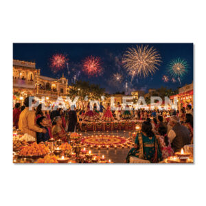 Symbolic Diwali Festival Wall Panel