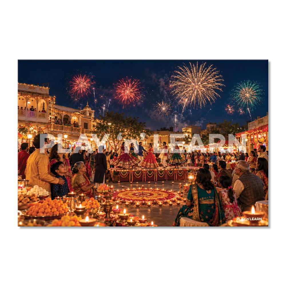 Symbolic Diwali Festival Wall Panel