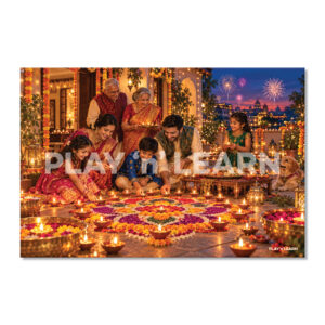 Symbolic Diwali Celebration Wall Panel