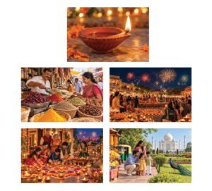 Symbolic Exploring India Wall Panels (5pcs)